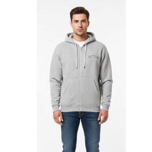 GS Sport Wear Hawaii Men's Small Gray Hoodie Zipper Jackey